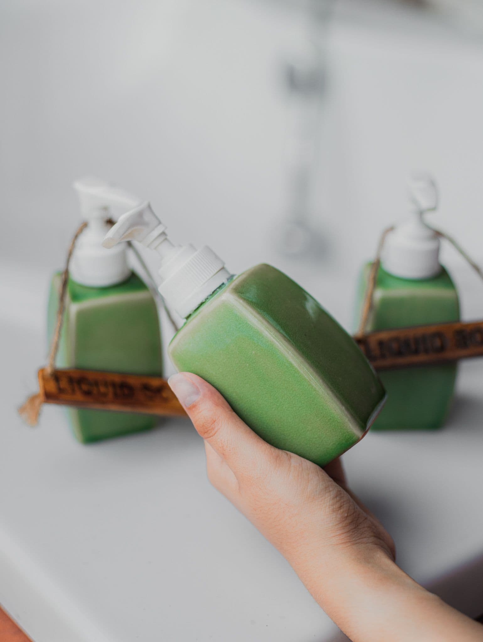 Refillable Ceramic Soap Bottles
